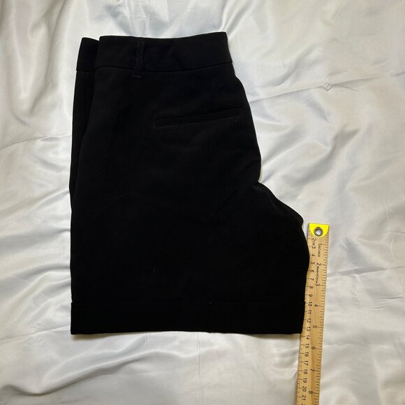 White House Black Market Dress Shorts Tailored Fit Cuffed Hem Black Women’s US 0 - Picture 10 of 13